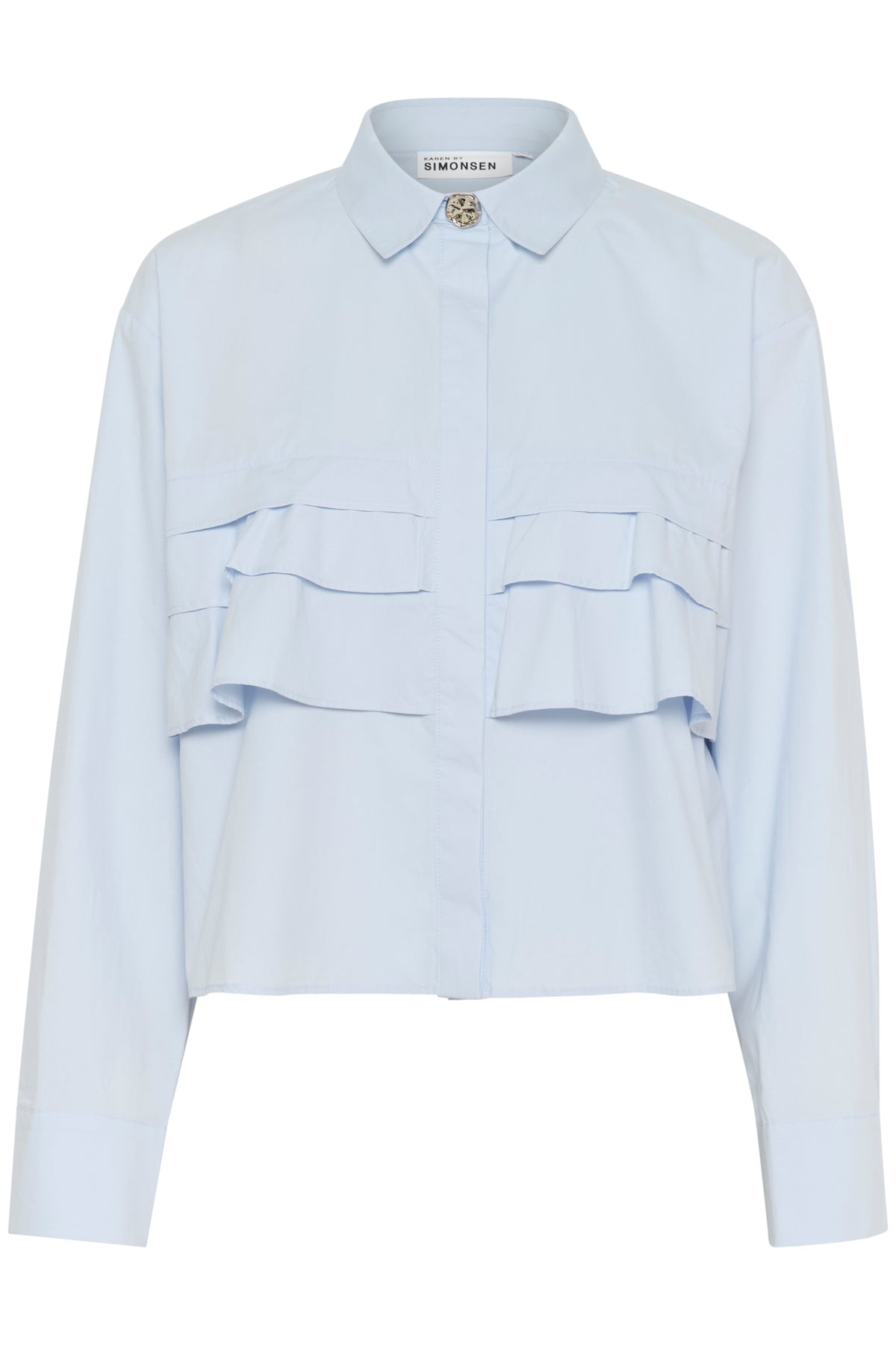 NillaKB Kort Skjorta Xenon Blue - 143949 - 10104912