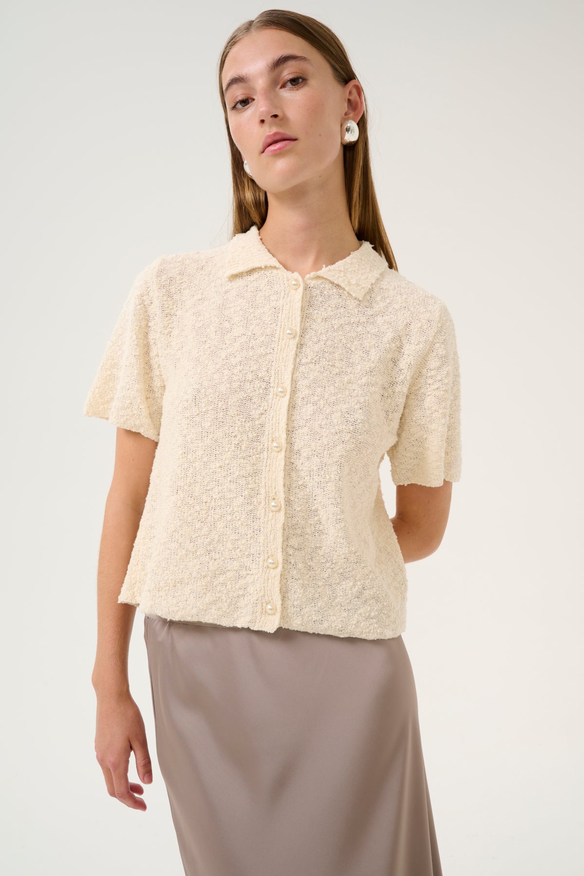 KBUnice Cardigan Egret - 10105375