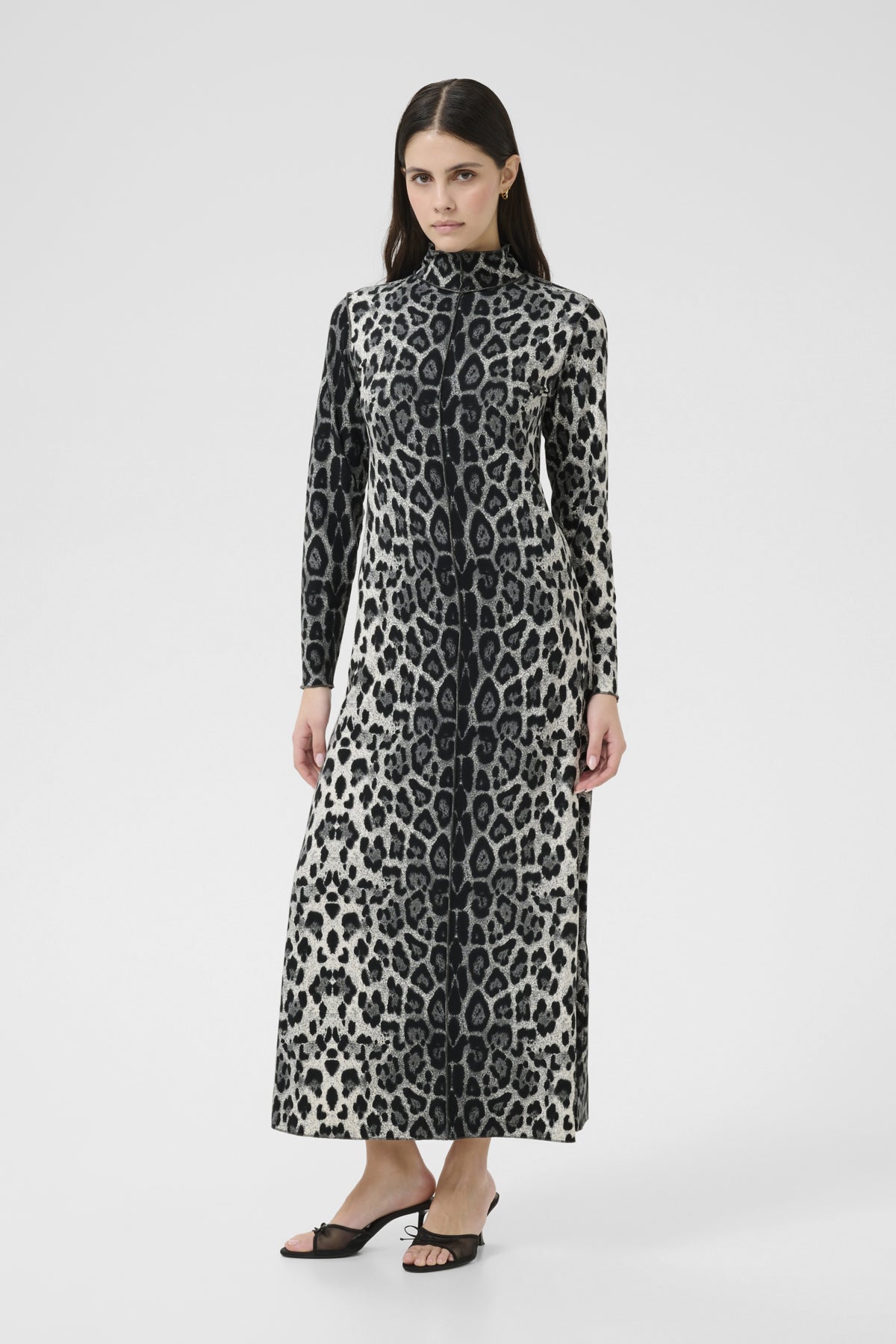 KBPavie Kiri Dress Animal Grey Print - 10105473