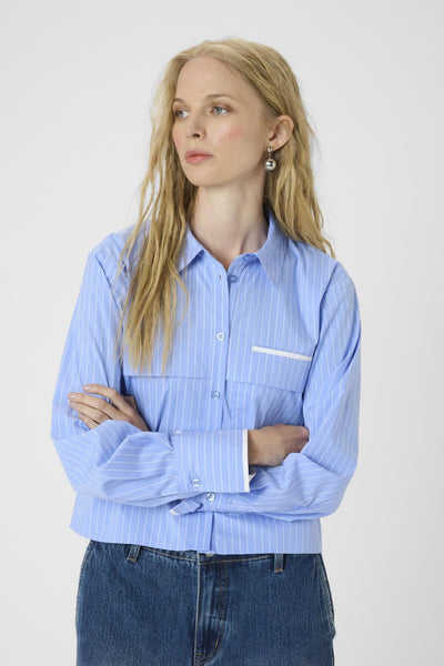 KBAmy Malle Shirt Della Robbia Blue Stripe - 10105535 Thumbnail