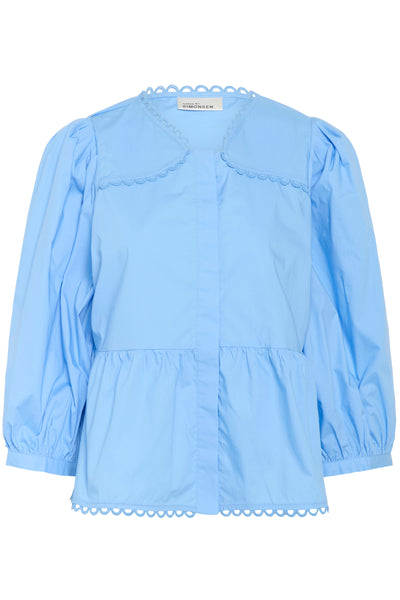 KBAnnabelle Nette Blus DELLA ROBBIA BLUE - 10105537 Thumbnail