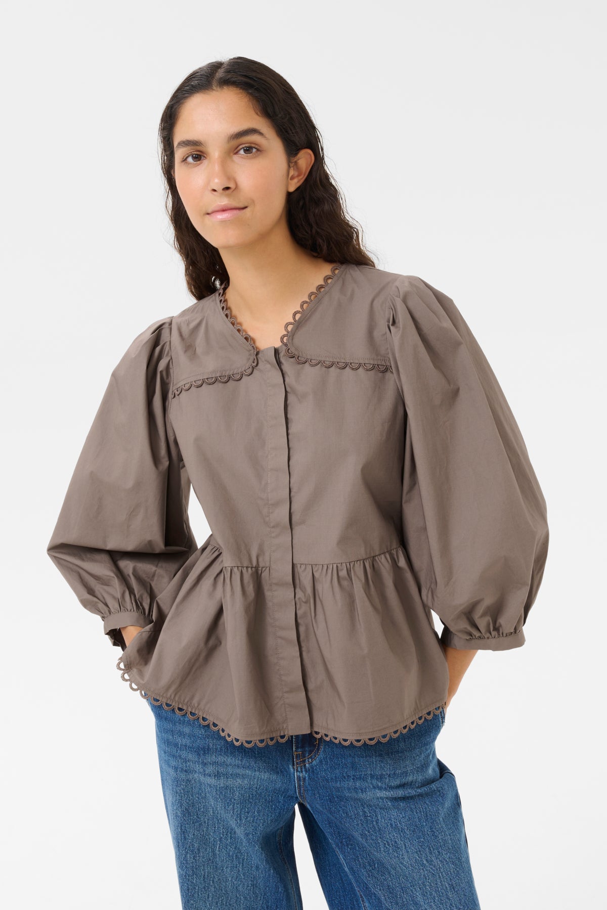 KBAnnabelle Nette Blouse Falcon - 10105537