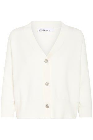 KBAntonella V-Neck Cardigan Egret - 10105544