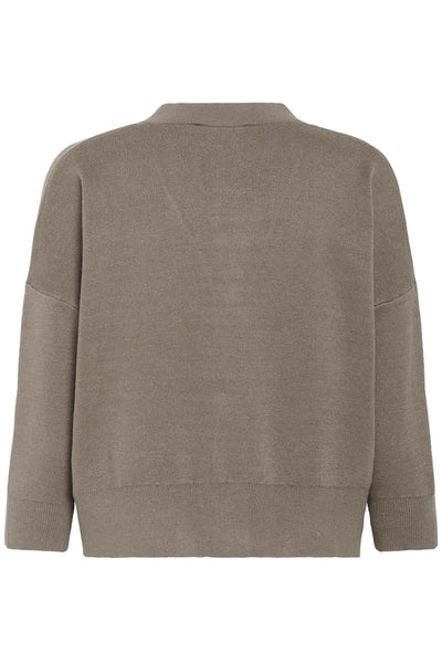 KBAntonella V-Neck Cardigan Falcon - 10105544 Thumbnail