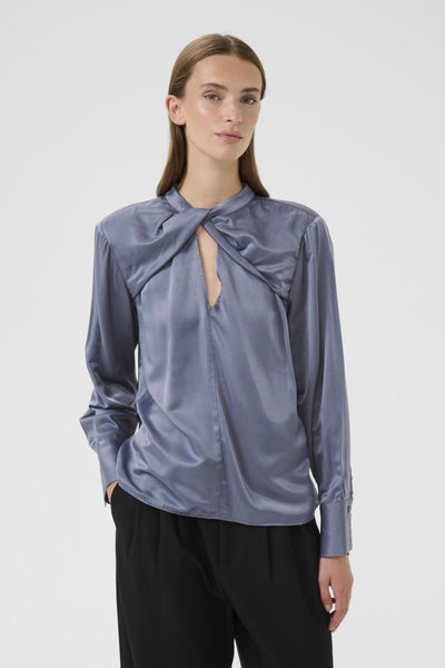 KBBlanca Drapey Shirt Folkstone Gray - 10105631 Thumbnail