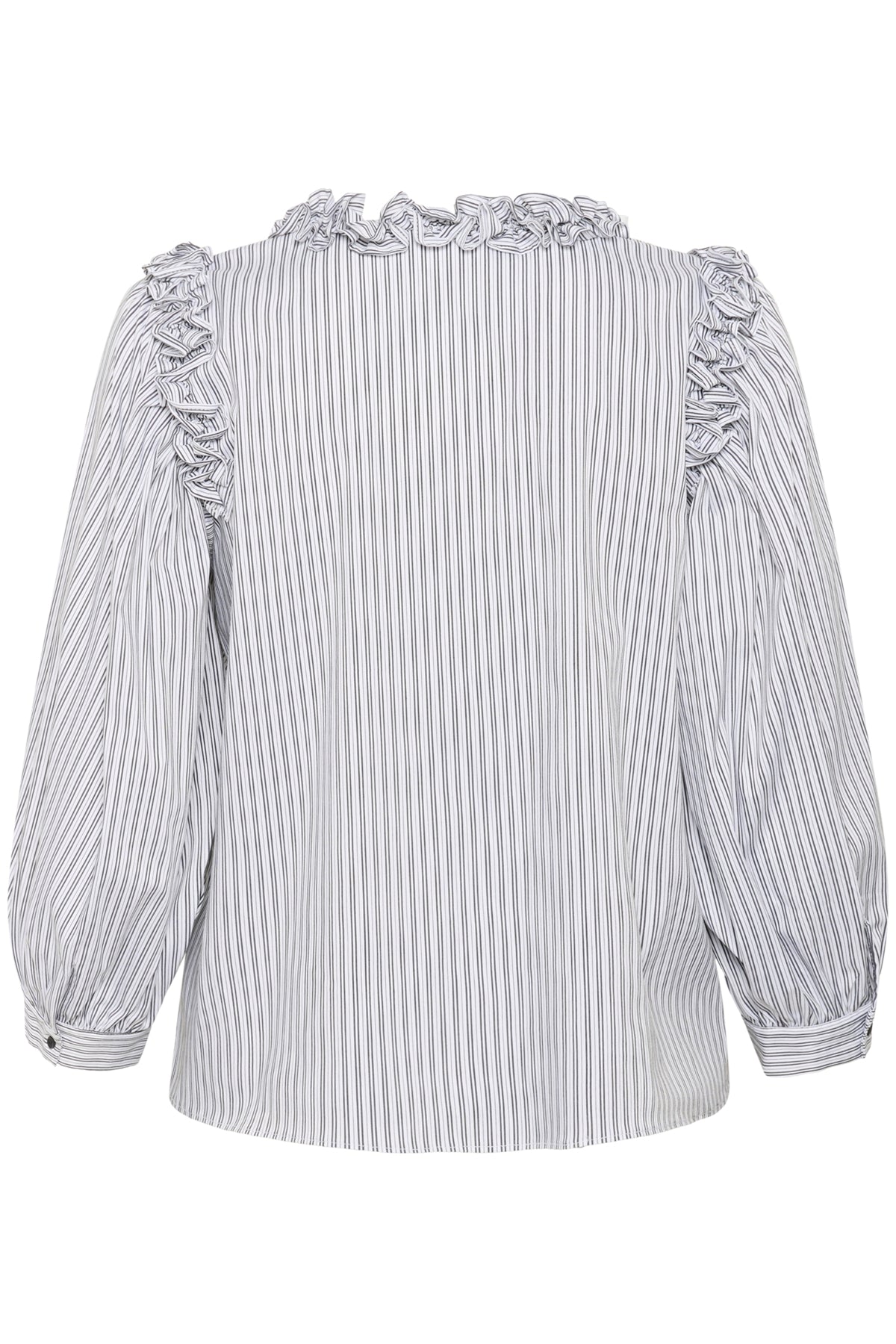 KBBeatrice Blus Vit randig - 10105647