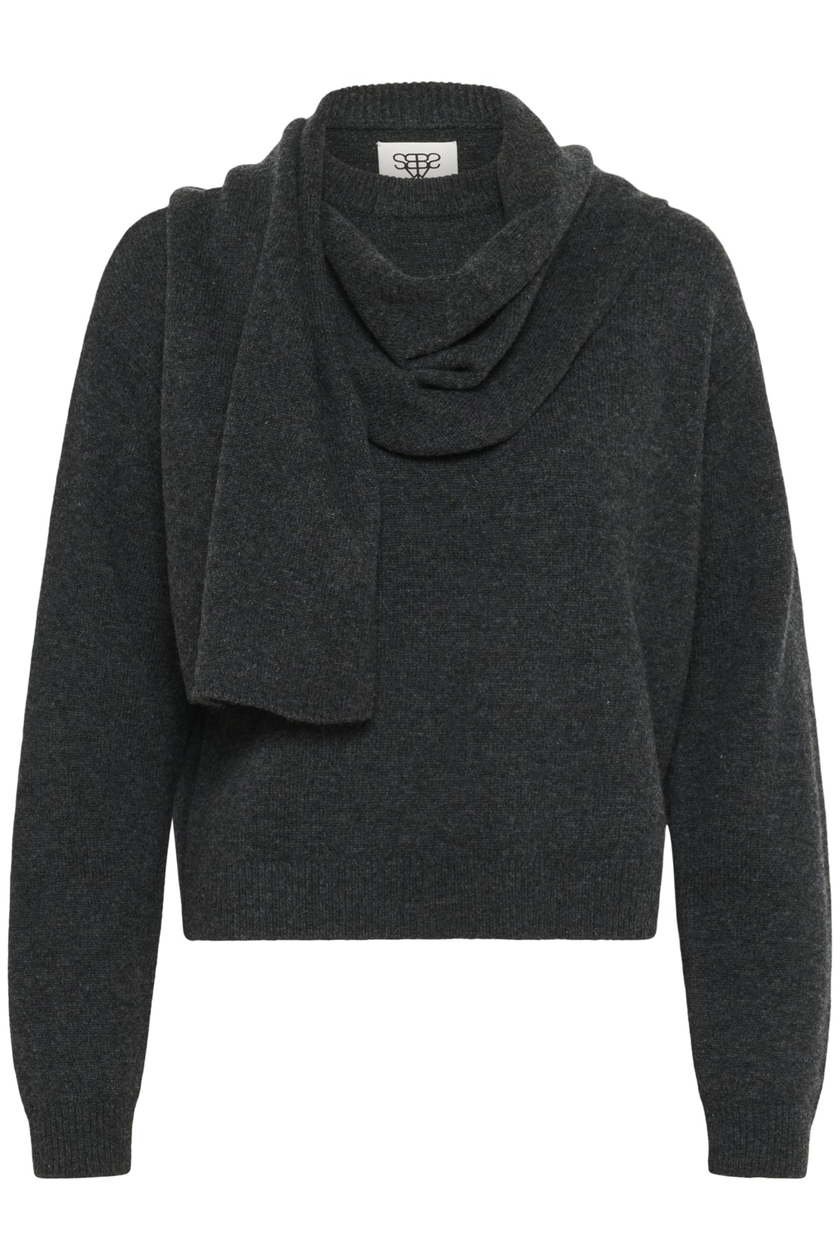 KBBerenice Pullover Mörkgråmelerad - 10105674