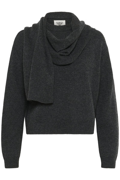 KBBerenice Pullover Mörkgråmelerad - 10105674 Thumbnail