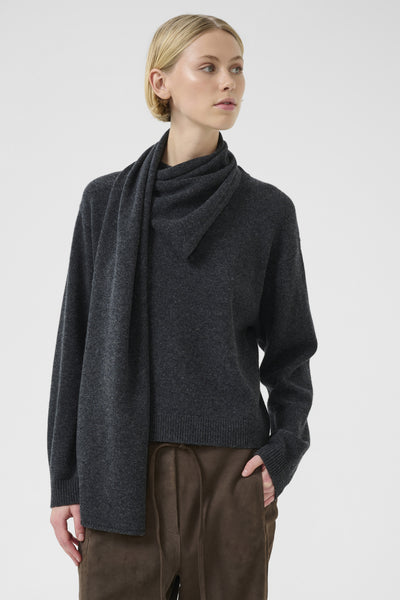 KBBerenice Pullover Mörkgråmelerad - 10105674 Thumbnail