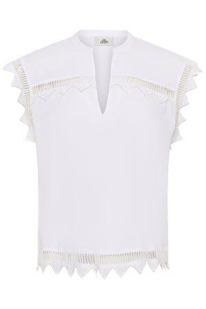 KBOmmi Skjorta Topp Bright White - 10105687