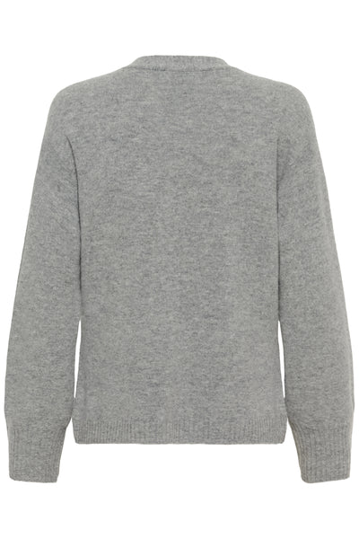 KBAnemone Cardigan Medium Grey Melange - 103702 - 10105774 Thumbnail