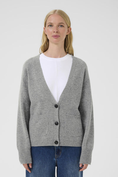 KBAnemone Cardigan Medium Grey Melange - 103702 - 10105774 Thumbnail