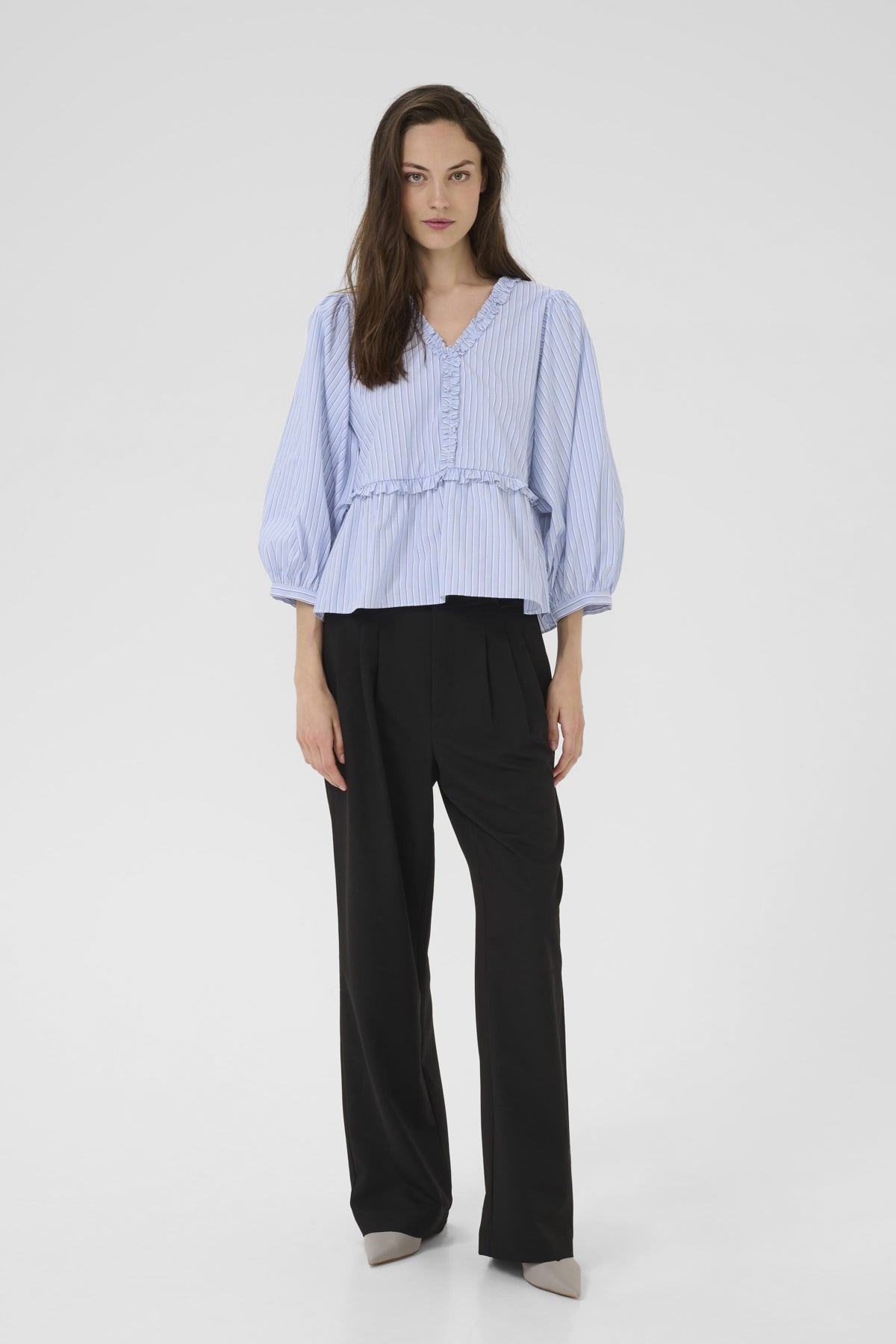 KBDanielle Blouse Subdued Blue Stripe - 108914 - 10105786