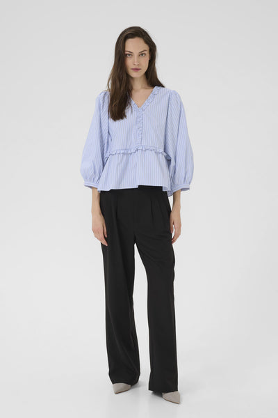 KBDanielle Blouse Subdued Blue Stripe - 108914 - 10105786 Thumbnail