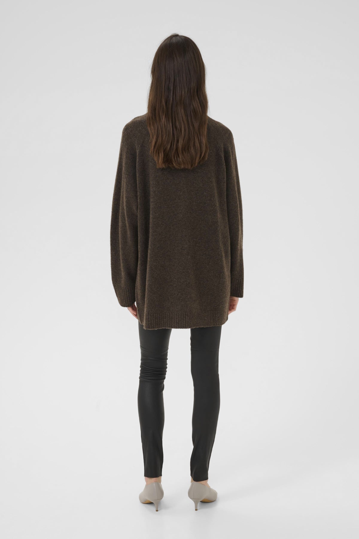 KBDream Long Cardigan Chocolate Chip Melange - 19080 - 10105803