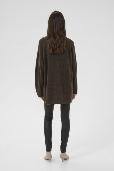 KBDream Long Cardigan Chocolate Chip Melange - 19080 - 10105803 Thumbnail