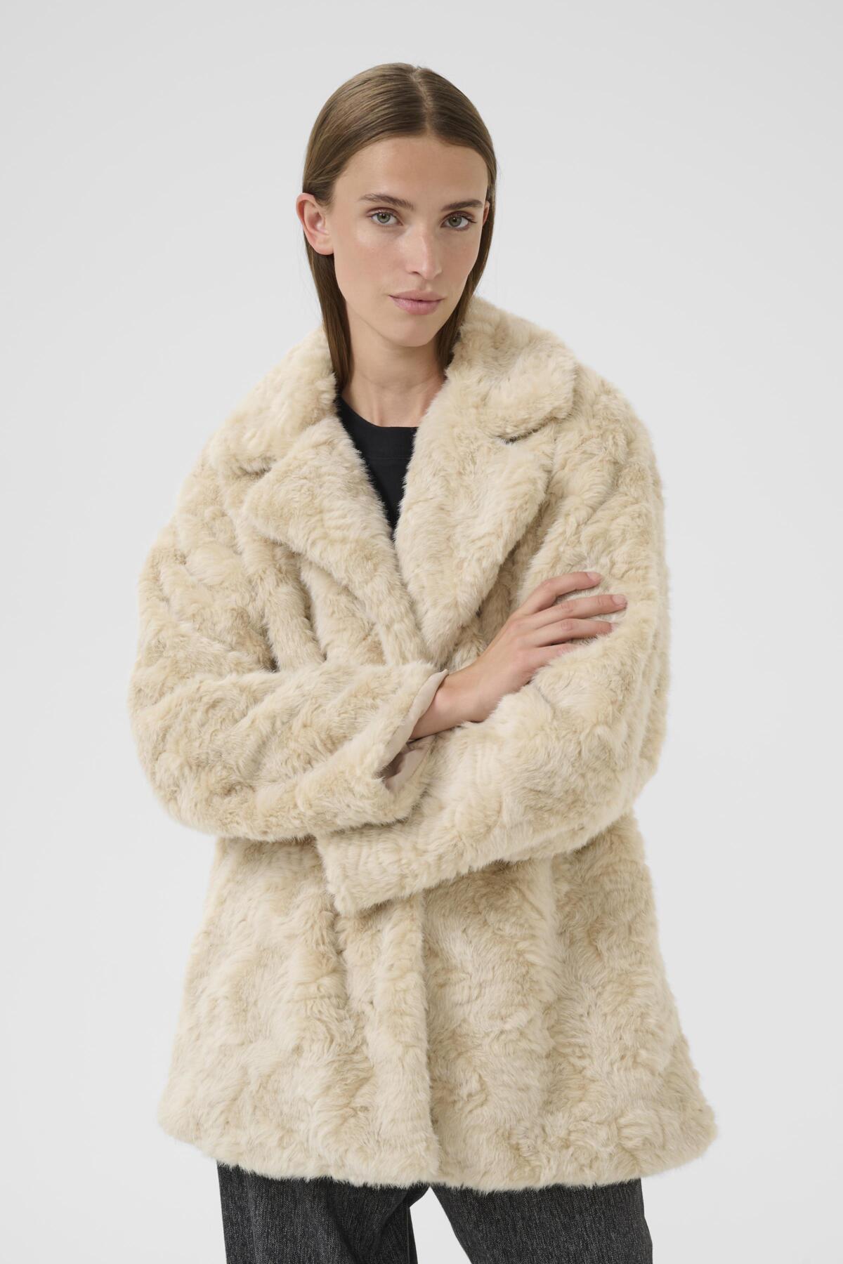 KBBolinda Fur Jacket Egret - 10105804