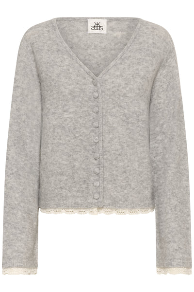 KBEris Cardigan Gråmelerad - 105059 - 10105831 Thumbnail