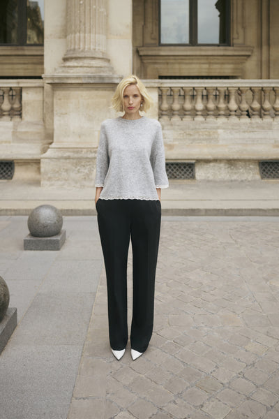 KBEris O-neck Grey Melange - 105059 - 10105832 Thumbnail
