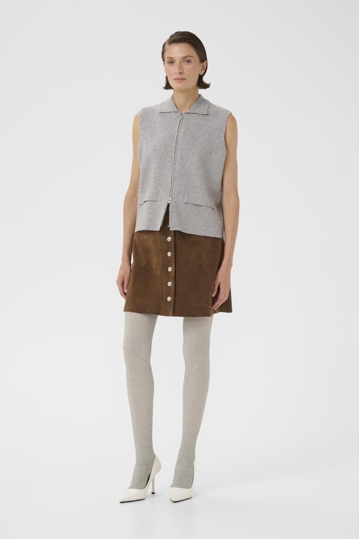 KBEbba Suede Skirt Partridge - 181124 - 10105861