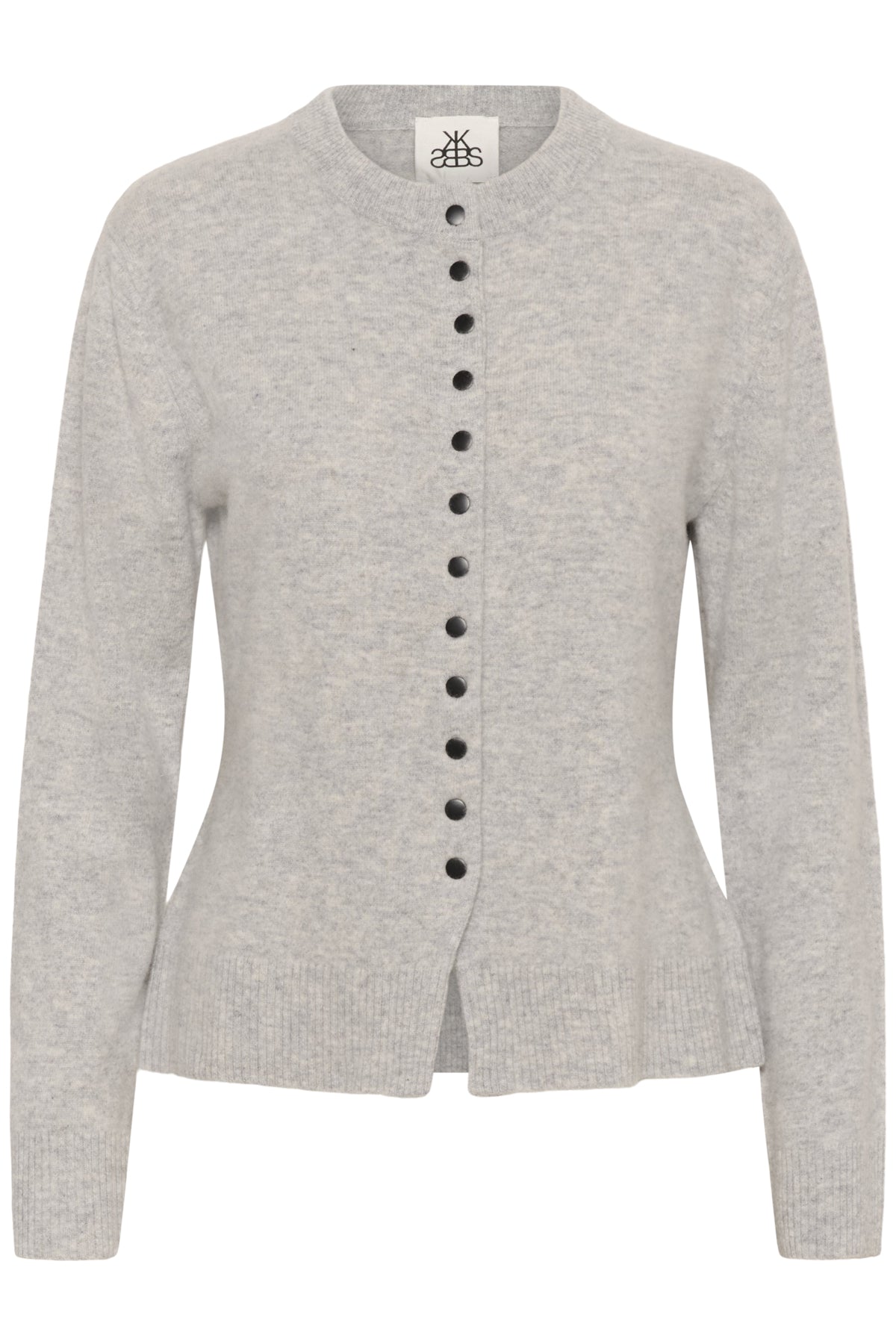 KBEtta Cardigan Ljusgråmelerad - 109193 - 10105863