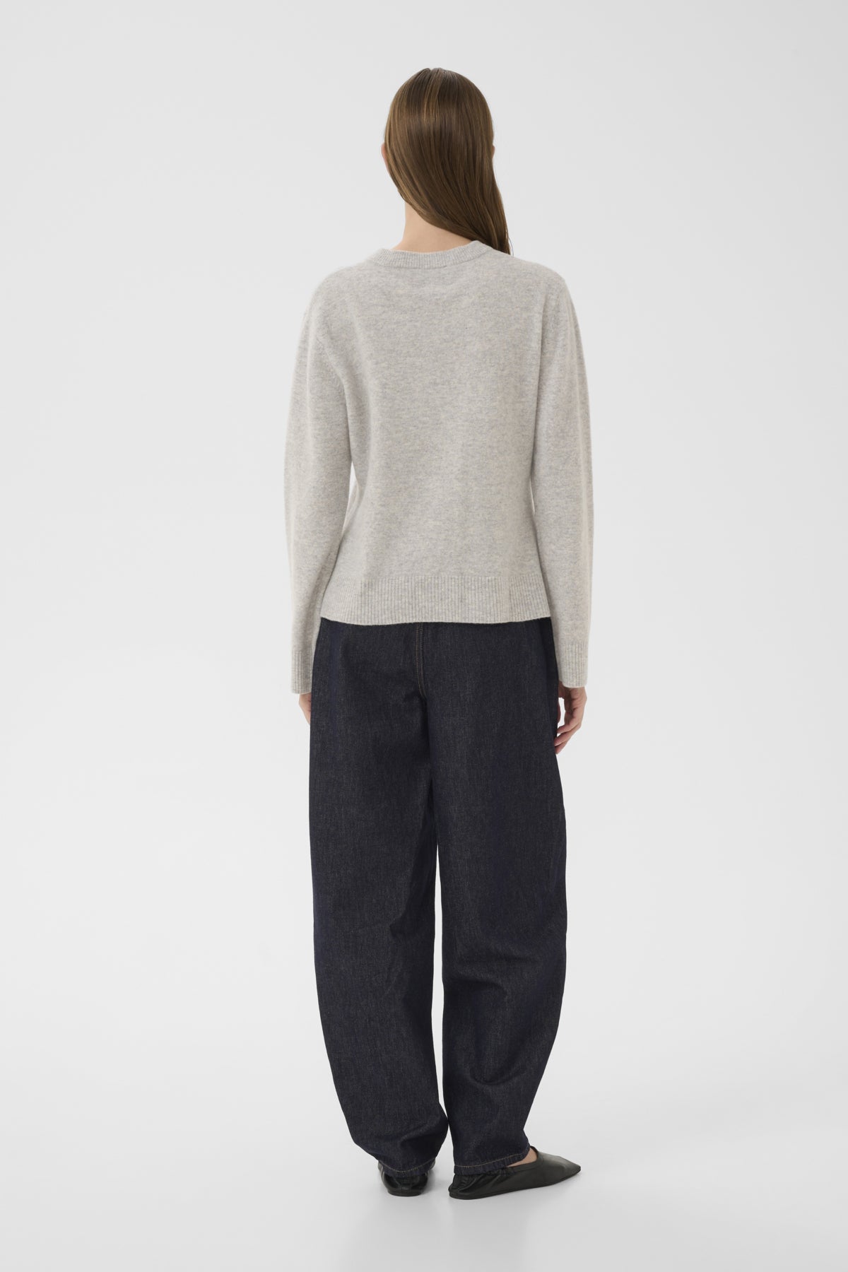 KBEtta Cardigan Ljusgråmelerad - 109193 - 10105863