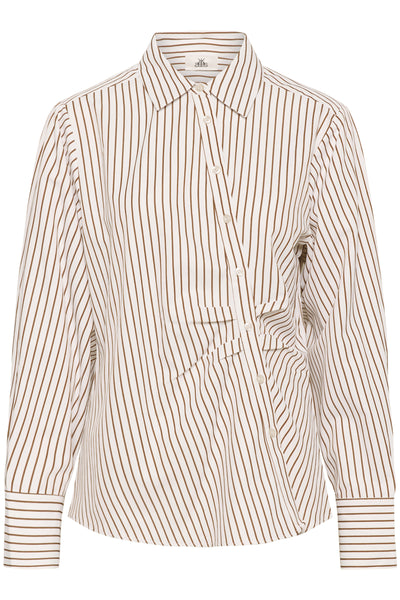 KBElmira Skjorta Cinnamon Stripe - 109217 - 10105867 Thumbnail