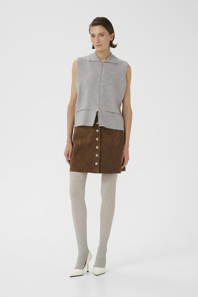 KBElvina Waistcoat Light Grey Melange - 109193 - 10105895 Thumbnail