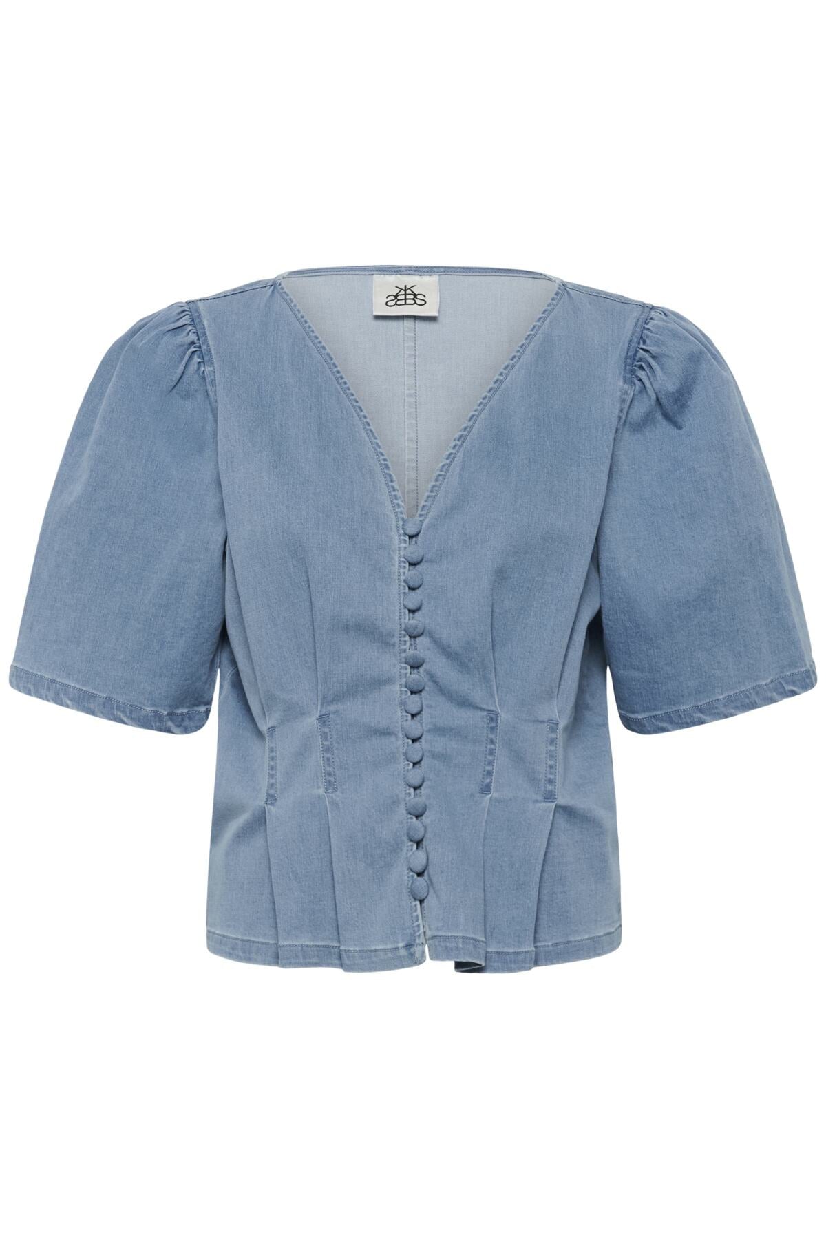KBFrancie Blus Ljusblå Denim - 100129 - 10105957