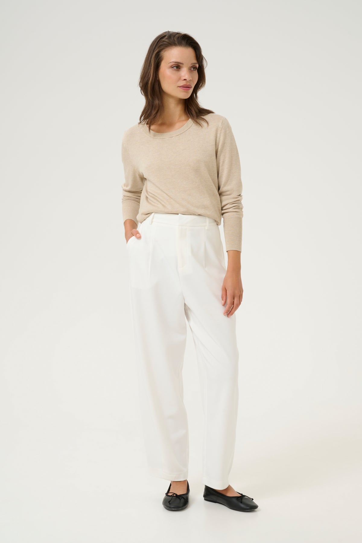 KAmerle Pants Suiting Chalk - 10504769