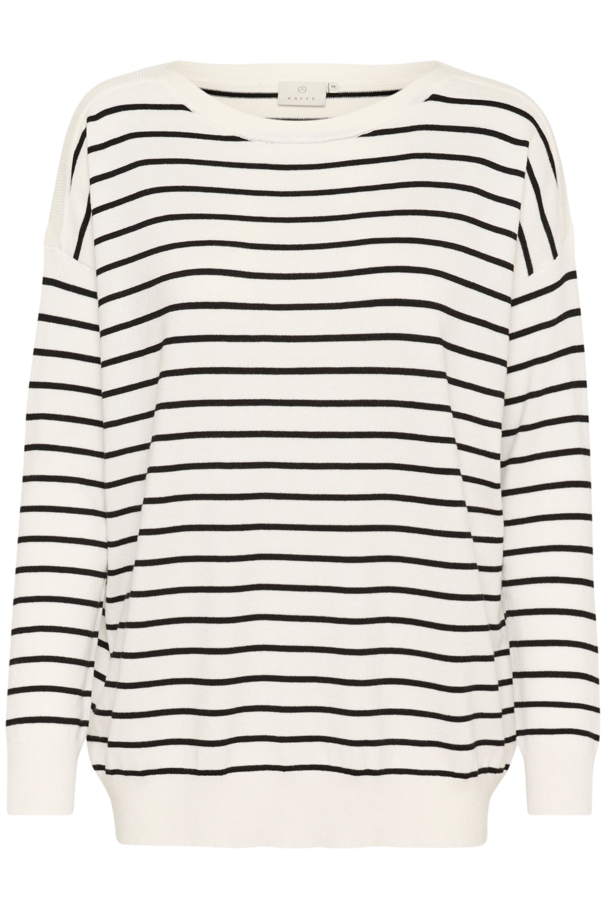 KAlizza Boat Neck Pullover Chalk / Black stripe - 10505337