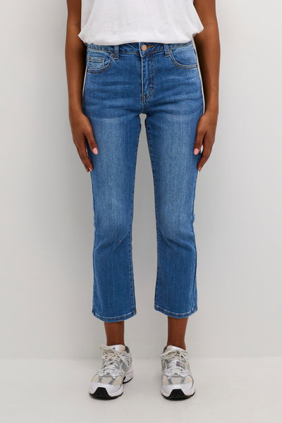 KAsinem Jeans Cropped Medium Blue Denim - 10506133 Thumbnail