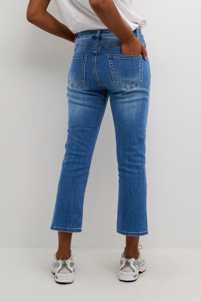 KAsinem Jeans Cropped Medium Blue Denim - 10506133 Thumbnail
