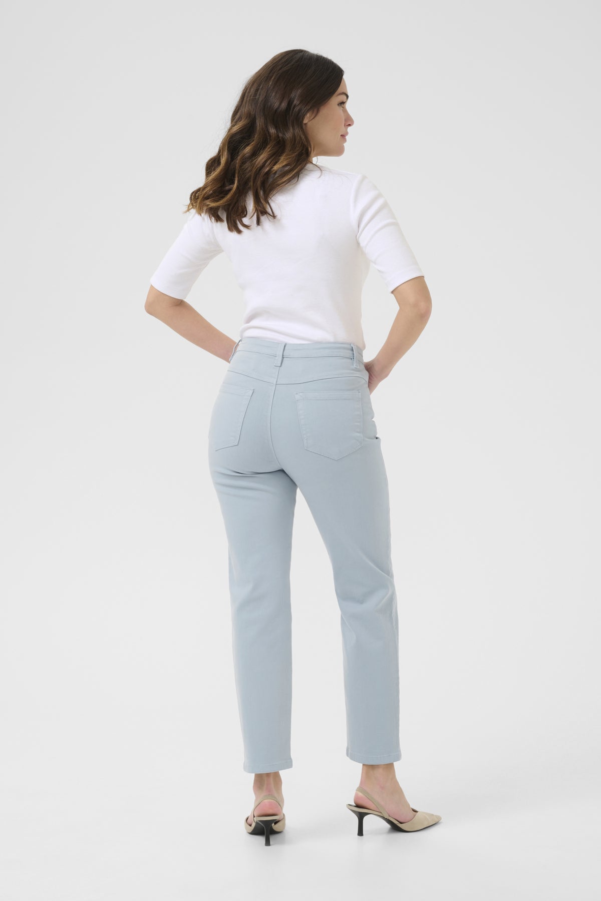 KAzelina HW Straight Jeans Soft Chambray - 10506341