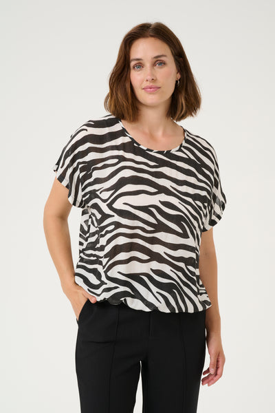 KAamber SL Printed Black/Chalk Animal Print - 10508257 Thumbnail