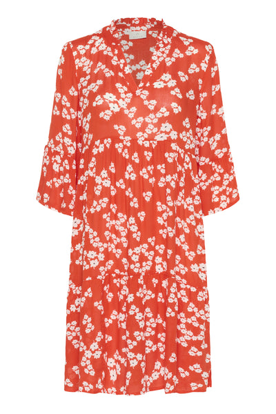KAhera Amber Dress Printed Red/Chalk/Red Petit Fleur - 10508259 Thumbnail