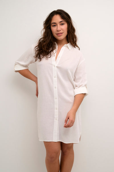 KAmilia Shirt Dress Chalk - 10508311 Thumbnail