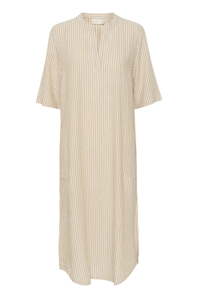 KAmilia Kaftan Dress Chalk / Chinchilla Stripe - 10508312 Thumbnail