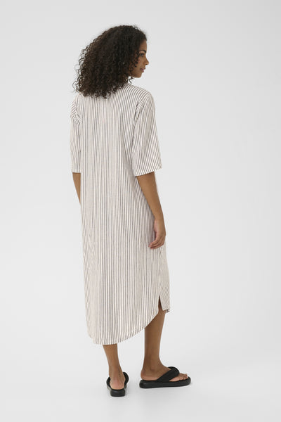 KAmilia Kaftan Dress Chalk/Fudge Stripe - 10508312 Thumbnail