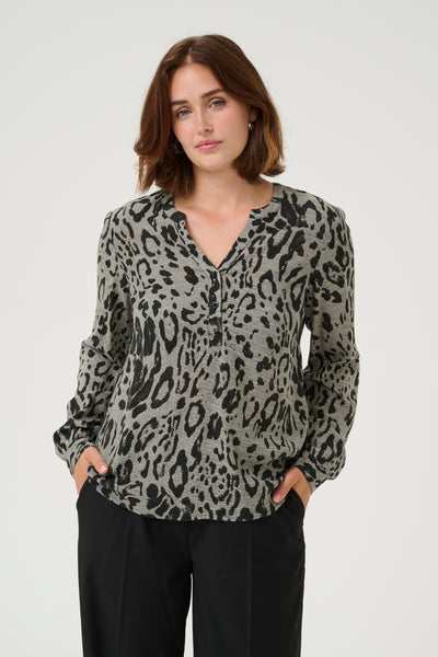 KAmilia Blouse Moonstruck / Black Animal - 10508313 Thumbnail