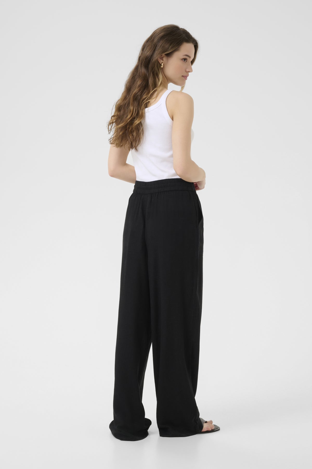 KAmilia Long Wide Pants HW Black deep - 10508314