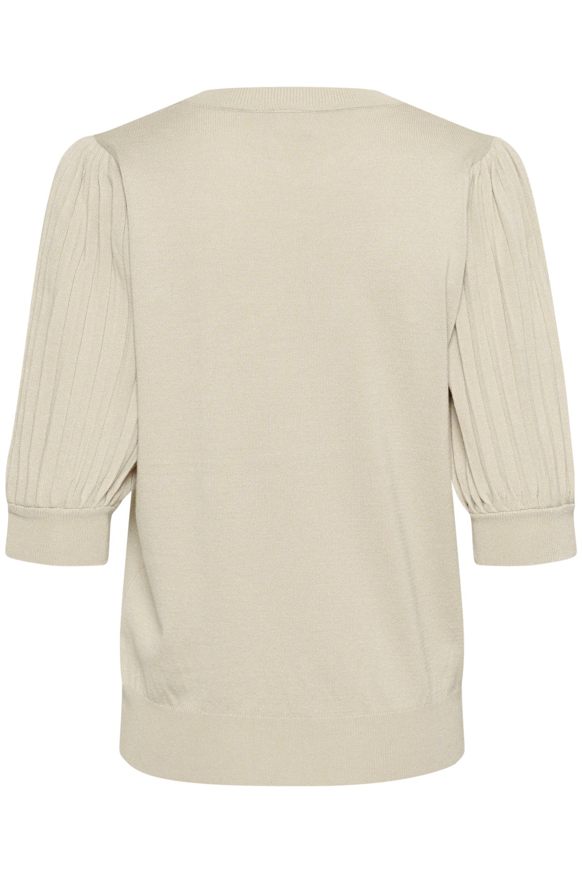 KAlone Stickad Pullover 1/2 Ärm Feather Gray Melange