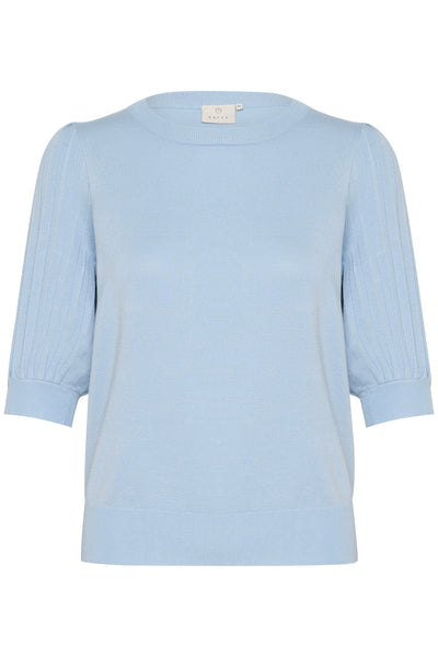 KAlone stickad tröja 1/2 ärm Soft Chambray - 10508368 Thumbnail