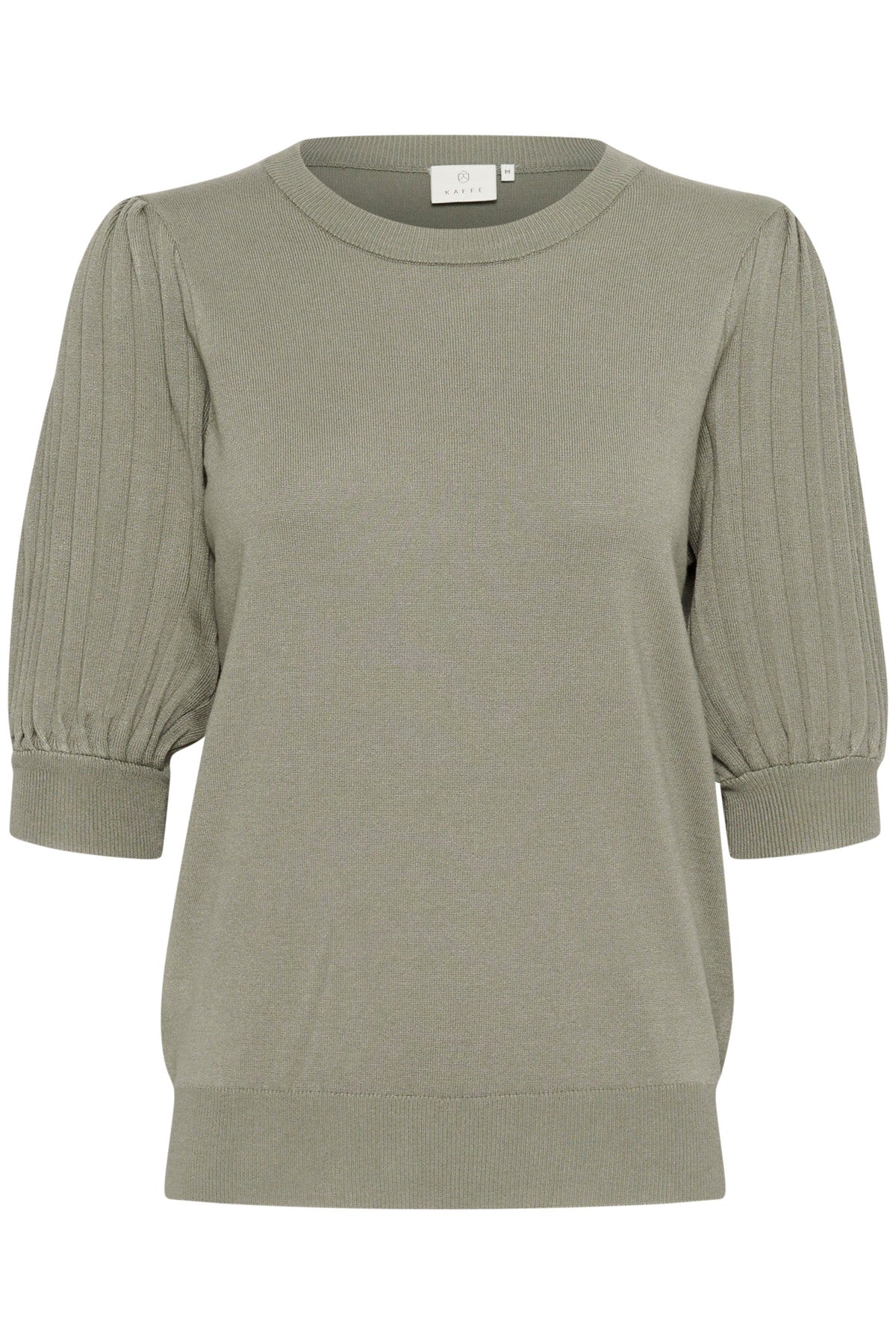 KAlone Stickad Pullover 1/2 Ärm Vetiver - 10508368