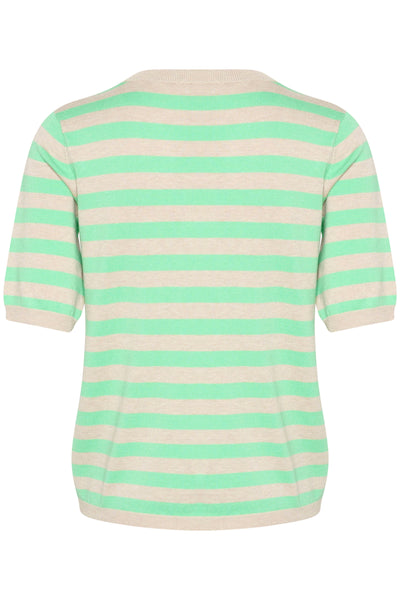 KAlizza Striped Knit Feather Gray Mel./Green Thumbnail