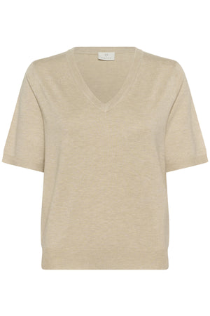 KAlizza V-ringad tröja Feather Gray Melange - 10508412