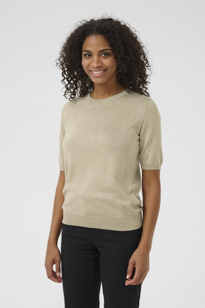 KAlizza O-neck pullover Feather Gray Melange - 10508445 Thumbnail