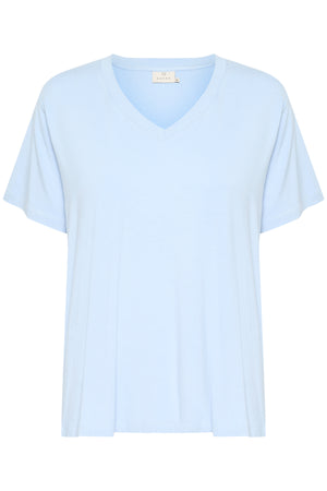 KAfrida V-ringad T-shirt Soft Chambray - 10508581