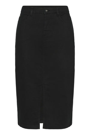 KAzelina Lång Jeanskjol Svart djup - 10508734