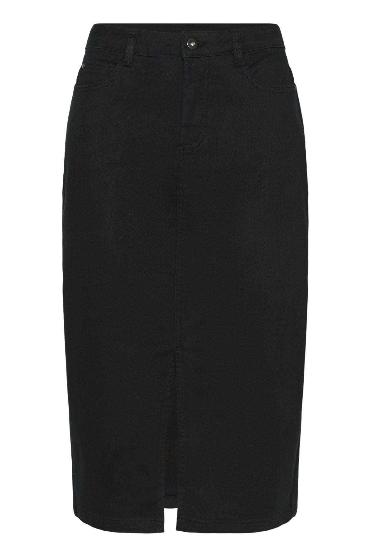 KAzelina Lång Jeanskjol Svart djup - 10508734